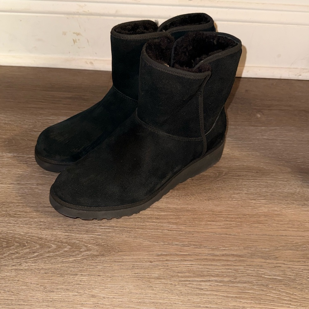 UGG Black Suede Winter Boots